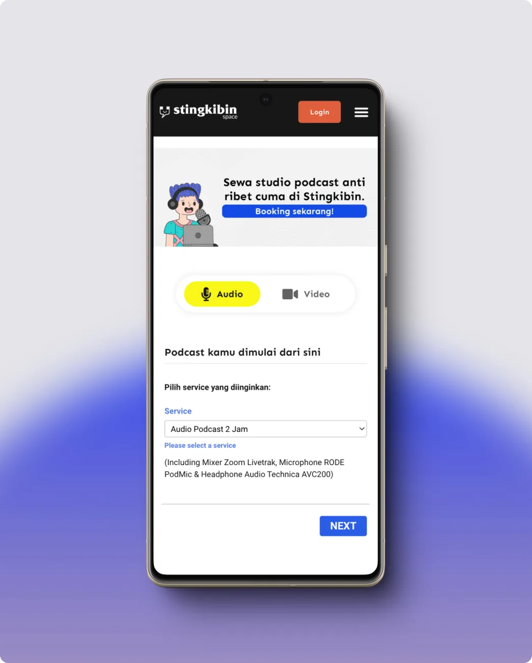 Stingkibin Booking App